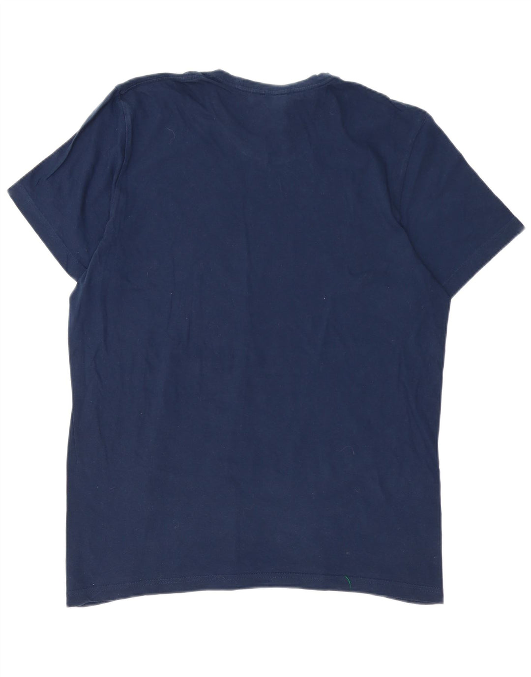 T-shirt grafica da uomo ADIDAS Top grande in cotone blu navy