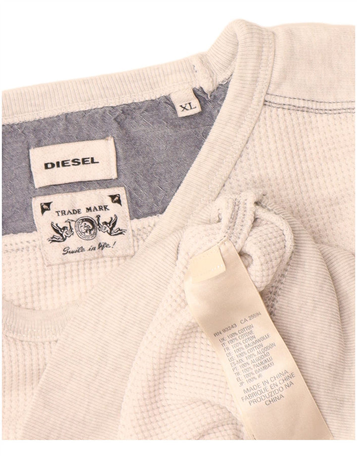 Felpa da uomo Diesel Jumper XL in cotone grigio