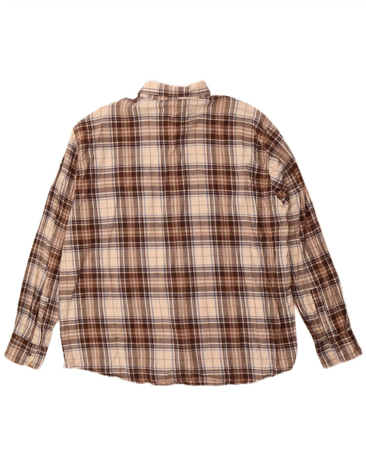 Camicia in flanella da uomo Sea Barrier 2XL Cotone a quadri beige