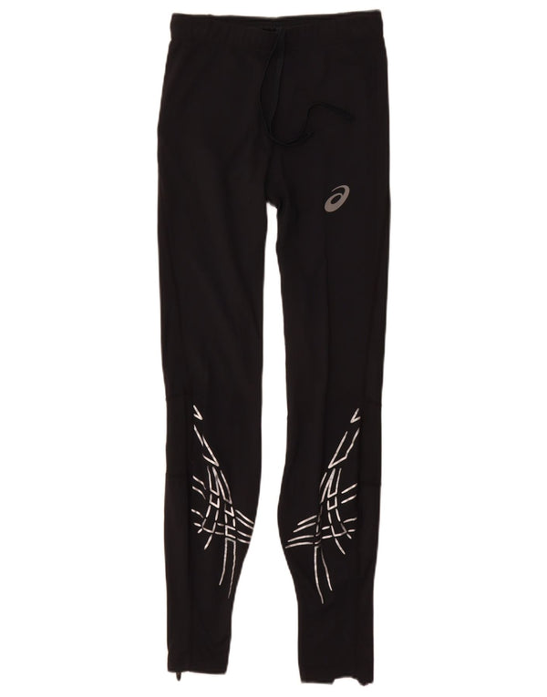 Leggings Asics da donna UK 8 Small nero geometrico in poliammide