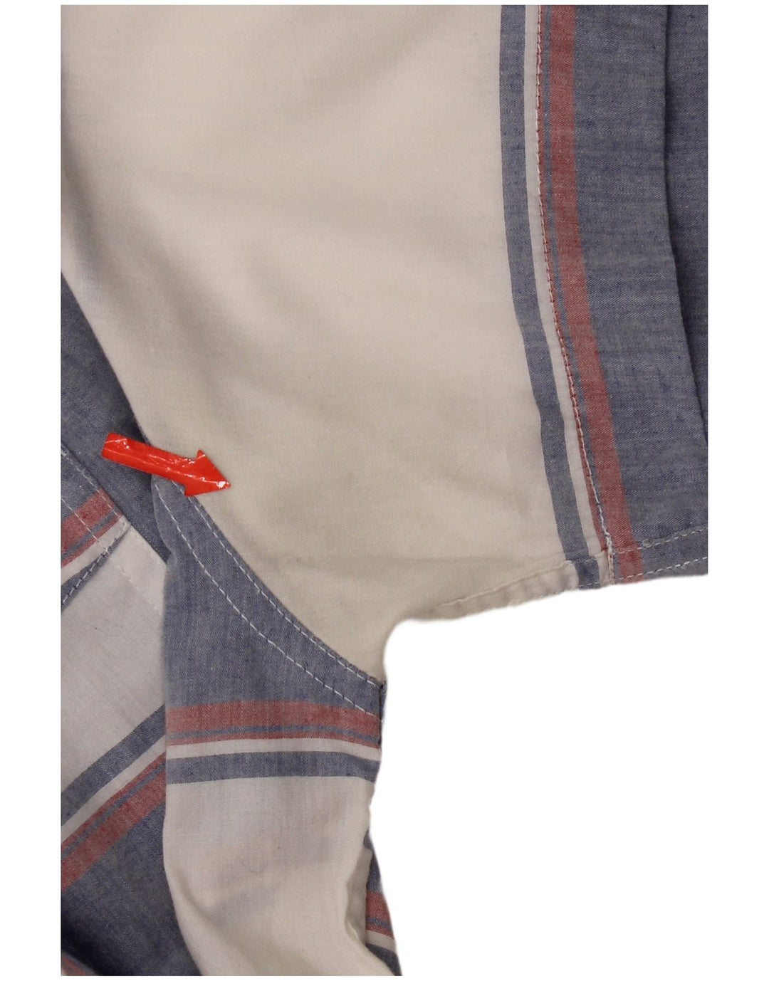 Camicia a maniche corte da uomo Levi's in cotone a righe blu medio