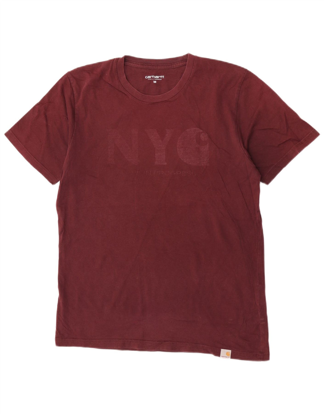 T-shirt grafica da uomo Carhartt Top in cotone bordeaux medio