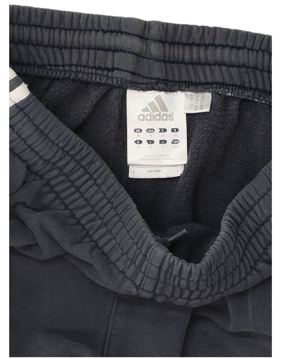 Pantaloni da tuta corti da uomo Adidas Joggers medi in cotone blu navy