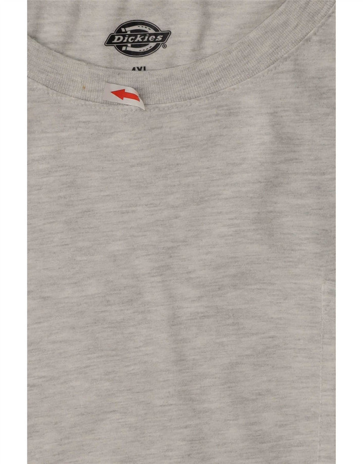 T-shirt da uomo Dickies Top 4XL cotone chiazzato grigio