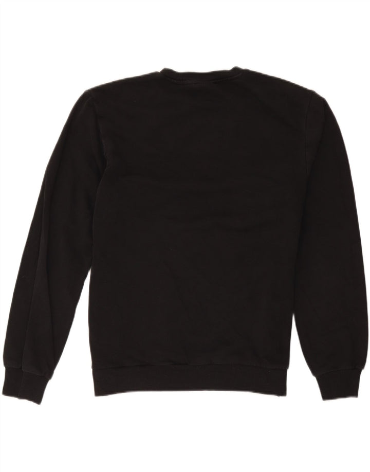 Fila Uomo Felpa Maglione Medio Nero Cotone Sportivo