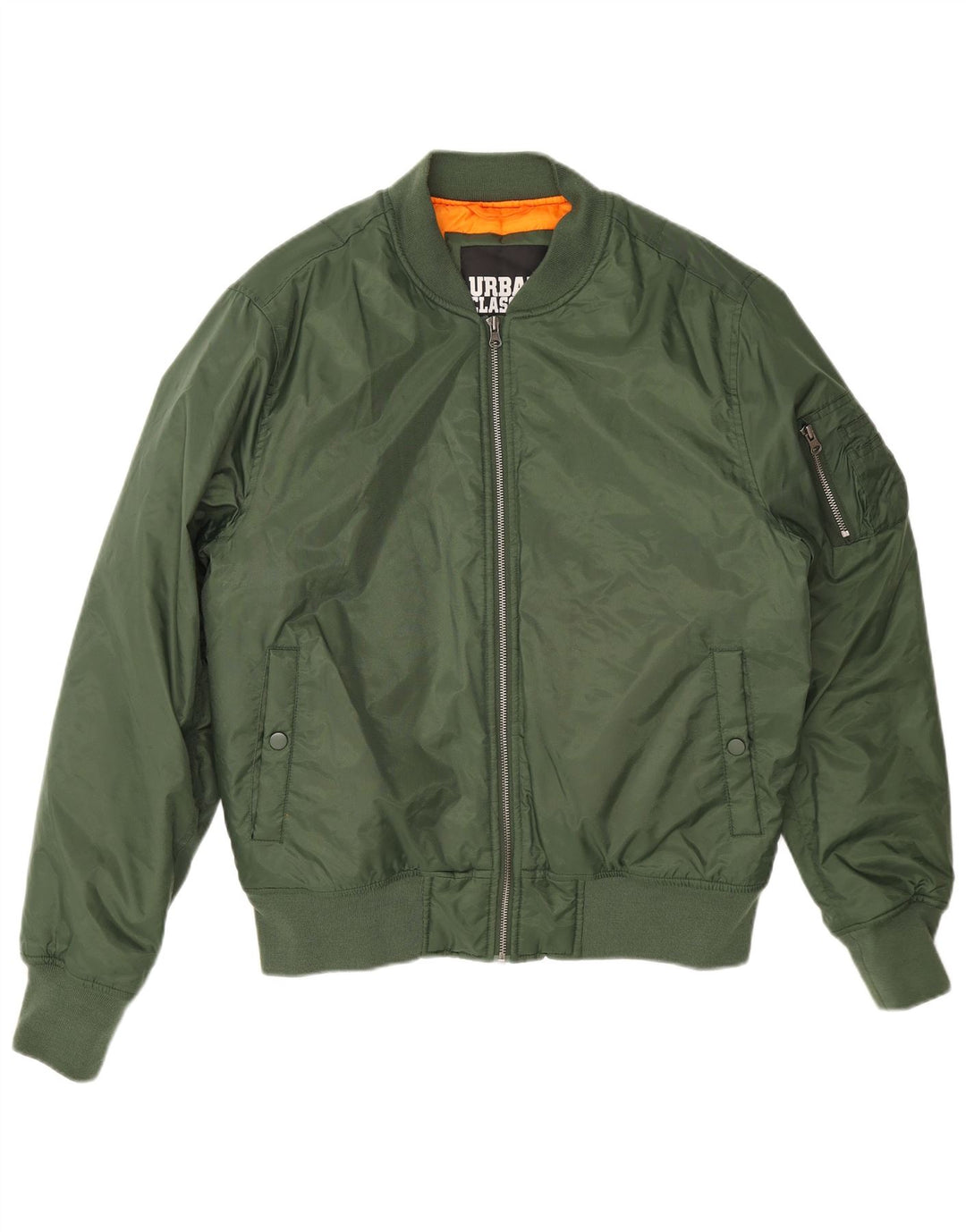 Giubbotto bomber da uomo Urban Classics UK 40 Large Green Nylon