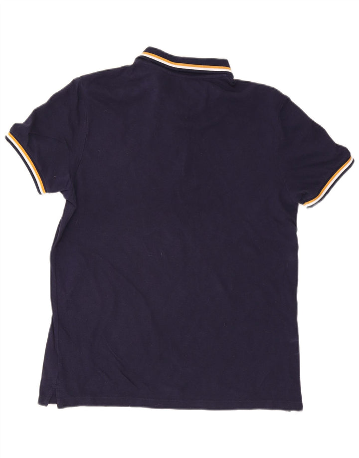 Polo da uomo Lyle & Scott in cotone blu navy medio