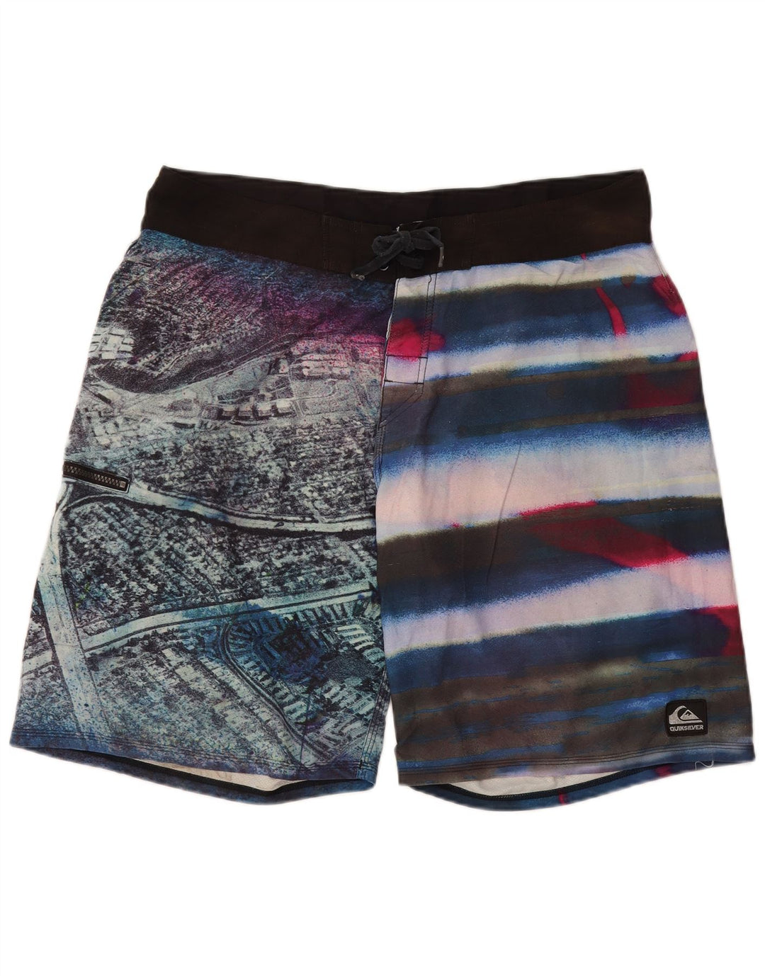 QUIKSILVER Pantaloncini da bagno da uomo Grandi in poliestere color block multicolore