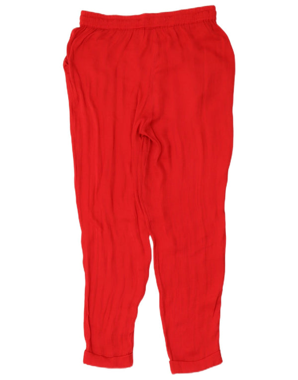 Pantaloni corti Trafaluc da donna Zara UK 12 medi W28 L26 rossi
