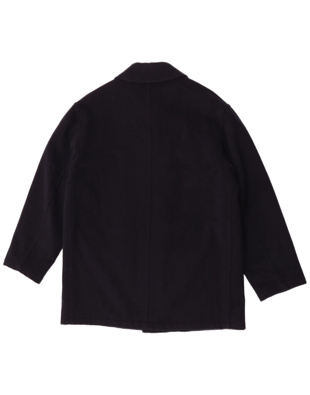 Cappotto da uomo Caesar UK 42 XL Lana vergine blu navy
