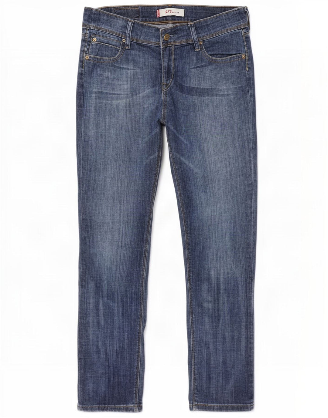 Jeans Levi's 571 Slim da donna W31 L32 in cotone blu