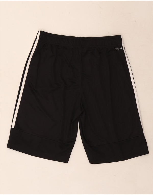 Pantaloncini sportivi Adidas Aeroready da ragazzo 13-14 anni in poliestere nero