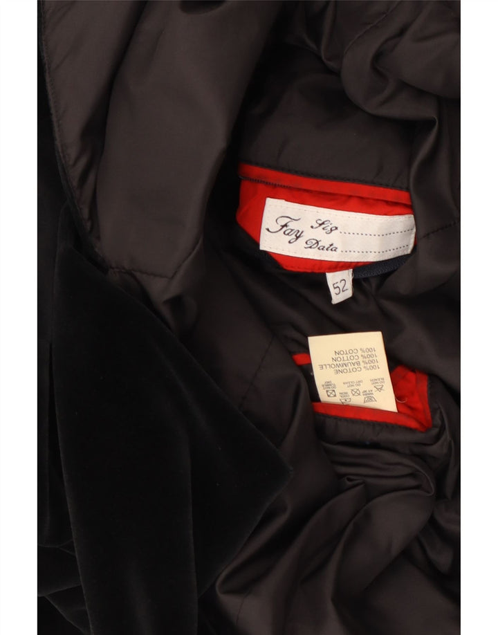 Giacca Blazer 3 Bottoni FAY Uomo IT 52 XL Cotone Nero