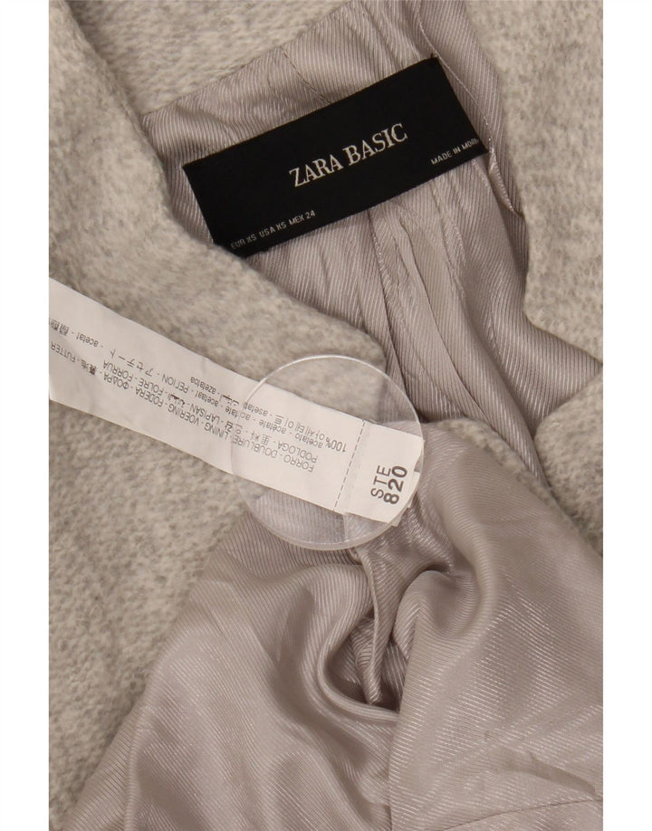 Soprabito aperto da donna Zara UK 6 XS acetato grigio
