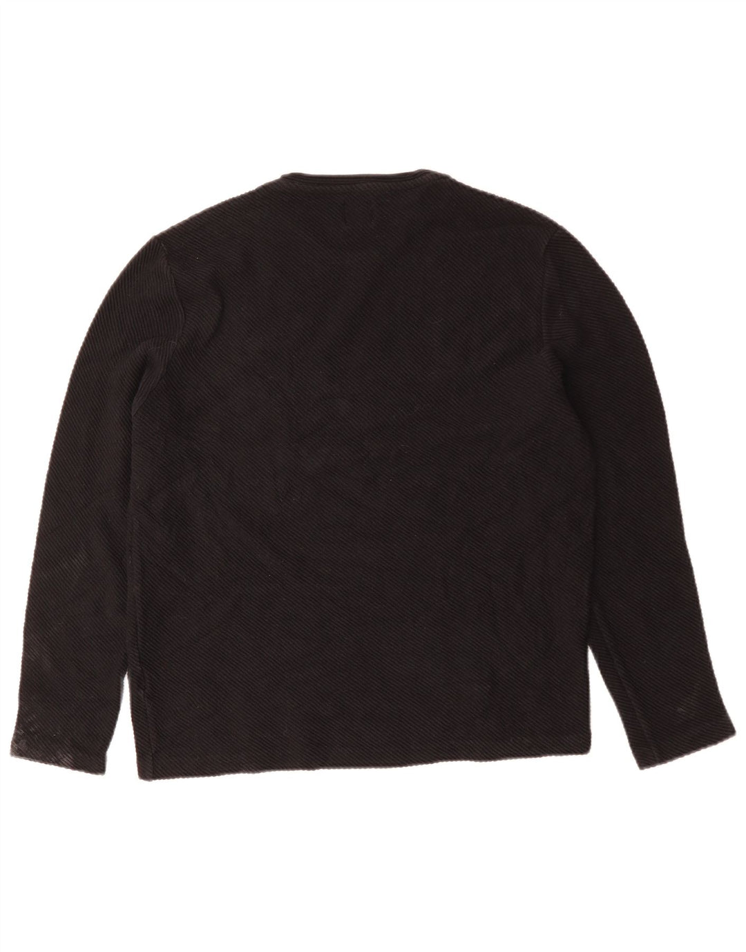 Maglia ZARA da donna a maniche lunghe UK 14 grande cotone nero