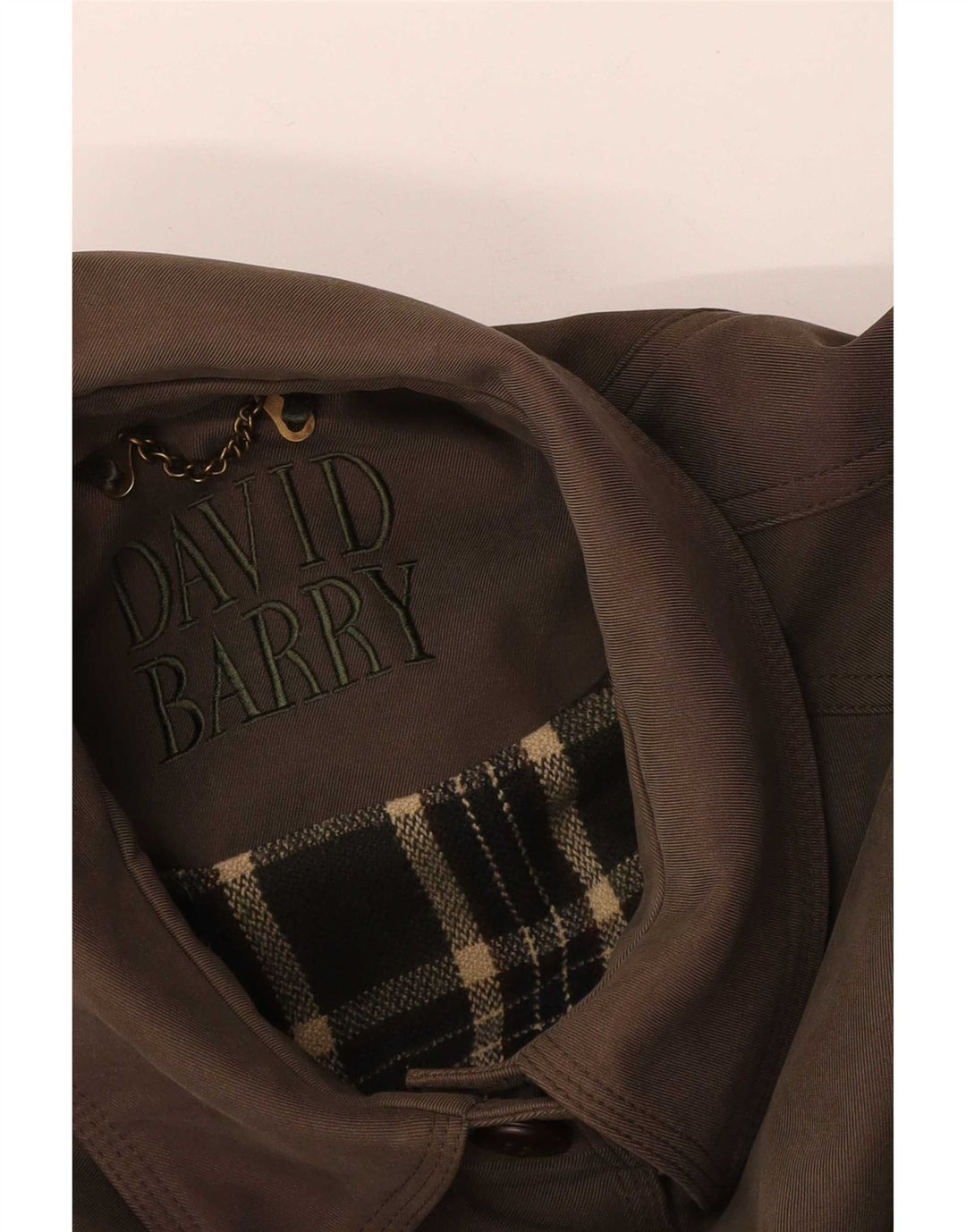 Trench da donna David Barry UK 12 Marrone medio