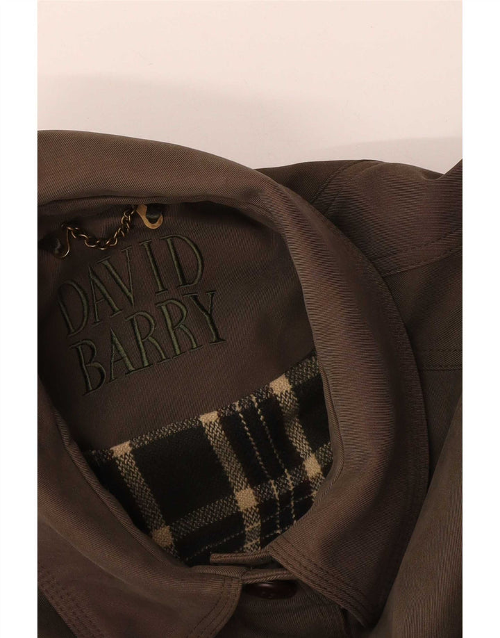 Trench da donna David Barry UK 12 Marrone medio