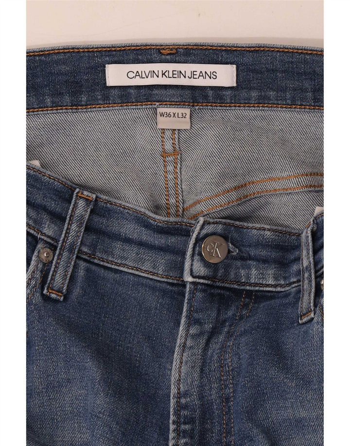 Jeans slim da uomo Calvin Klein W36 L32 Blu