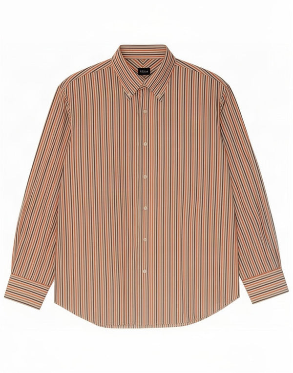 Camicia Uomo Massimo Dutti 2XL Cotone Gessato Multicolore