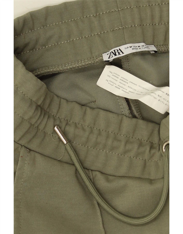 Pantaloncini sportivi da uomo Zara in poliestere verde medio