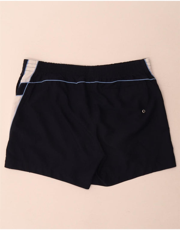 Pantaloncini da bagno grafici da uomo Champion XL in poliestere color block blu navy