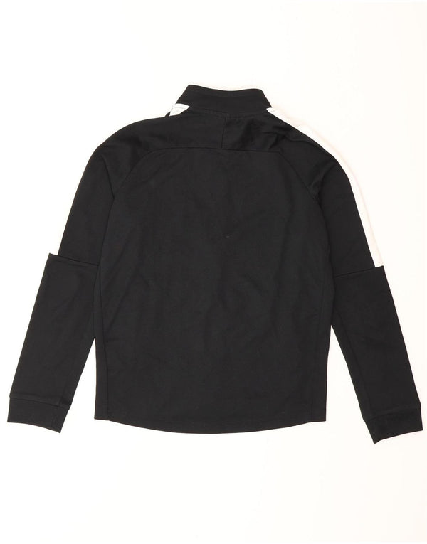 Giacca superiore della tuta Nike da ragazzo Dri Fit 10-11 anni, blocco colore nero medio