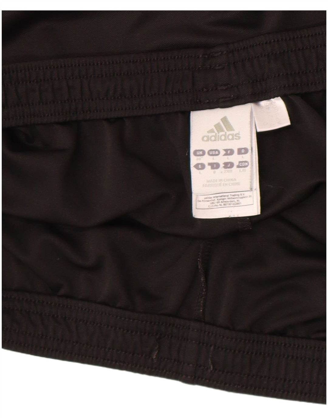 Pantaloncini sportivi Adidas Climalite da uomo grandi in poliestere nero