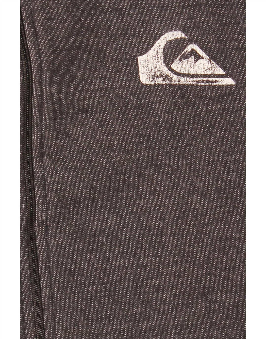 Maglione con cappuccio e zip da uomo Quiksilver in cotone grigio medio