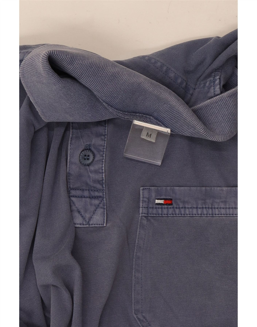 TOMMY HILFIGER Polo da uomo in cotone blu navy medio