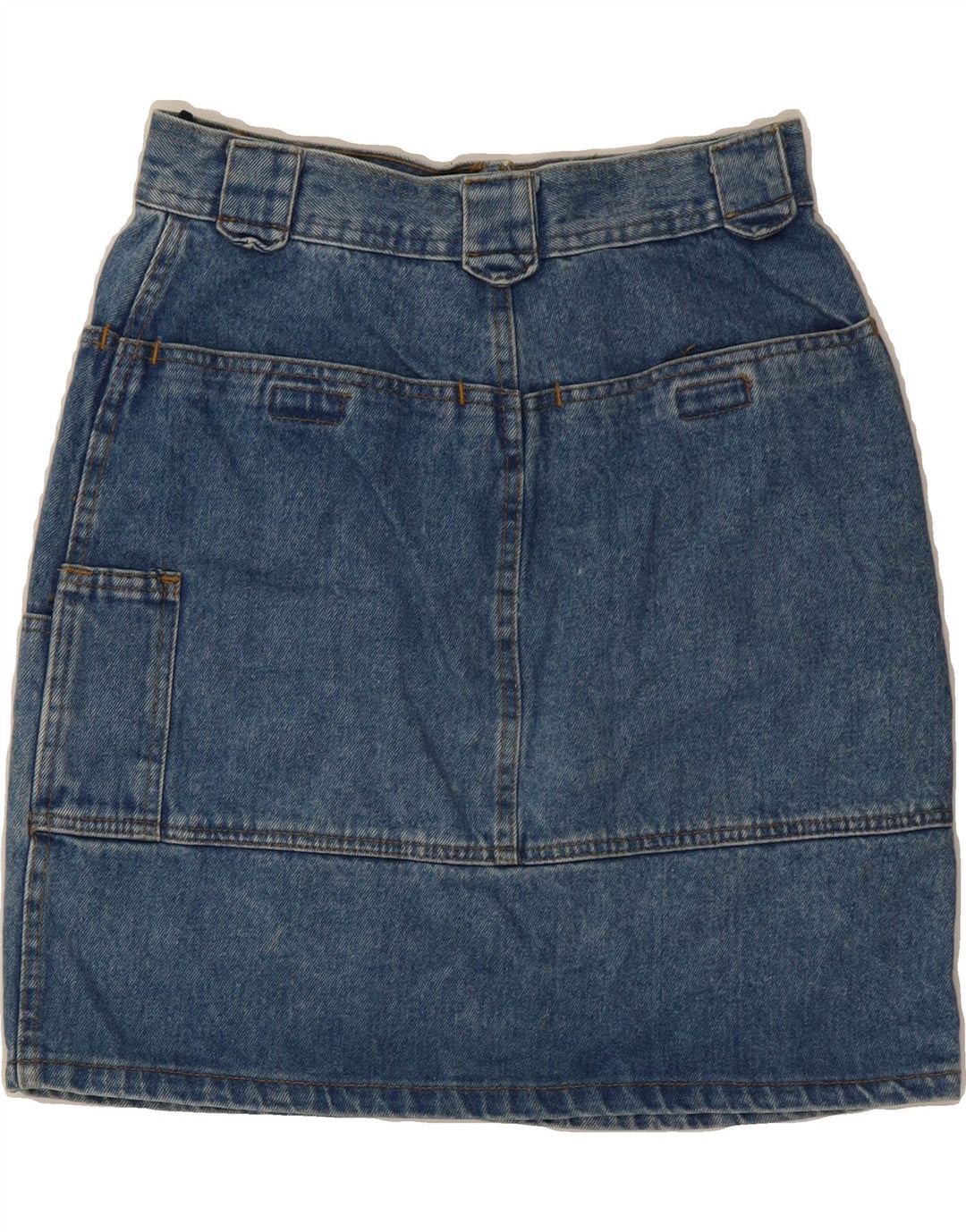 BENETTON Womens Denim Skirt W28 Medium Blue Cotton Vintage Benetton and Second-Hand Benetton from Messina Hembry 