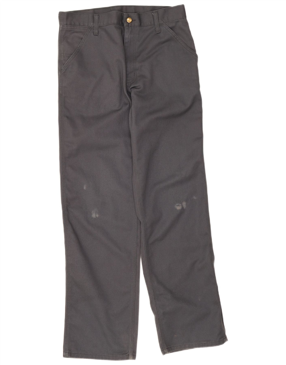 Pantaloni chino dritti da uomo Carhartt W30 L34 poliestere grigio