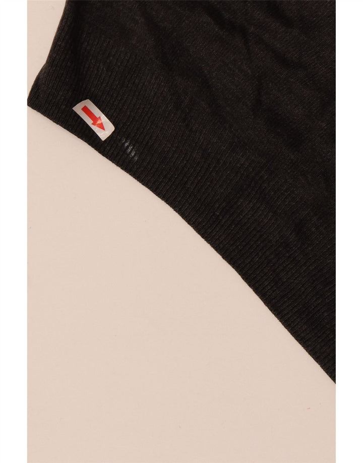 Maglione maglione girocollo da uomo Marks & Spencer grande acrilico grigio
