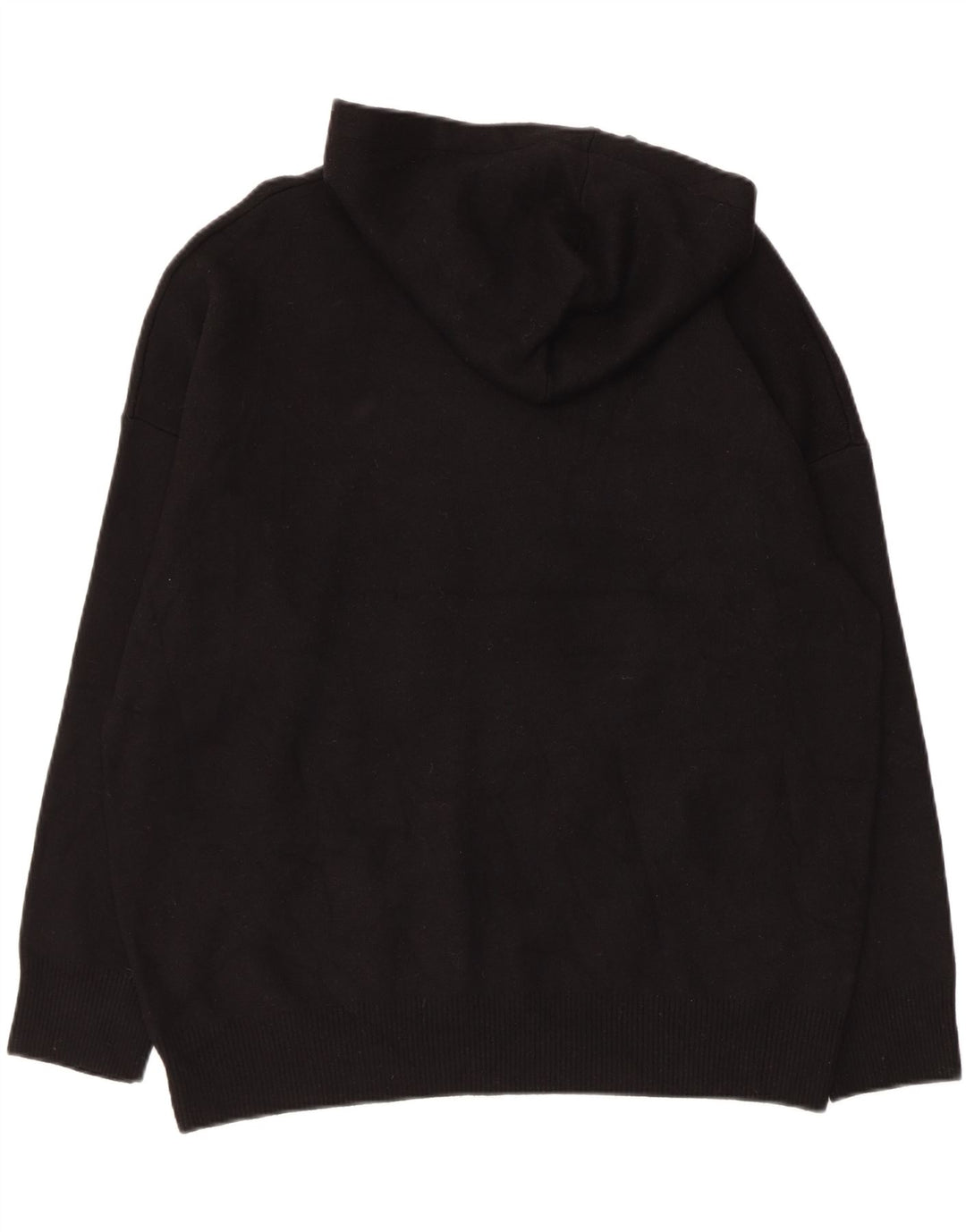 ZARA Womens Oversized Hoodie Jumper UK 16 Large Black