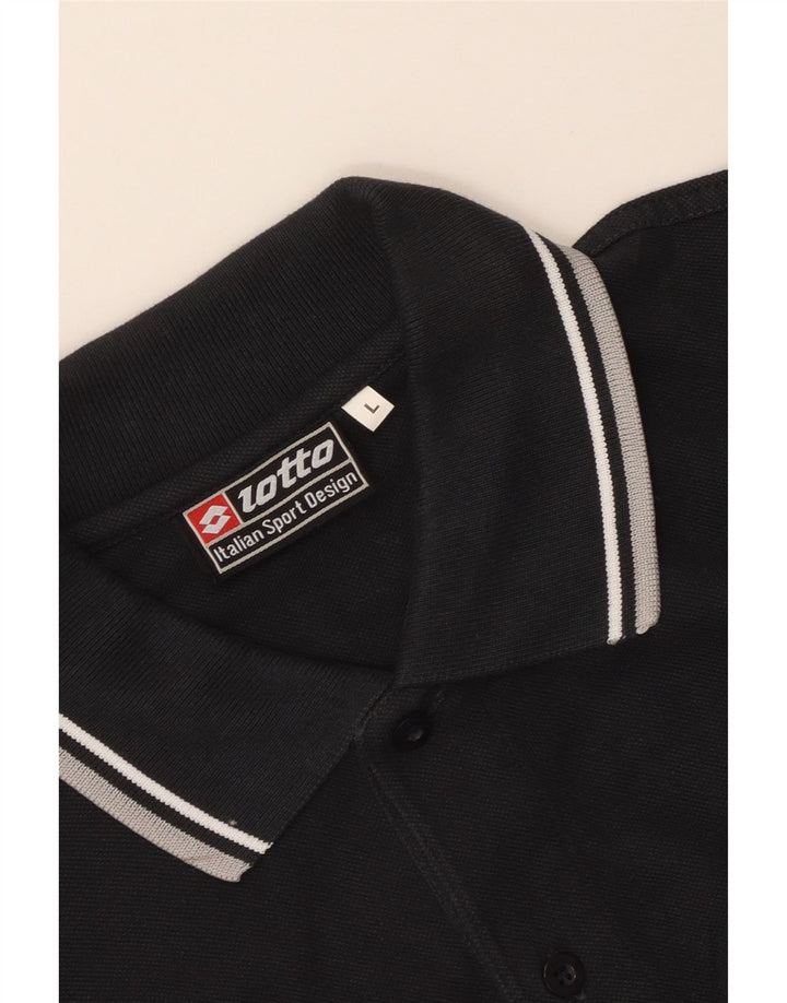 Polo da uomo Lotto Large nera