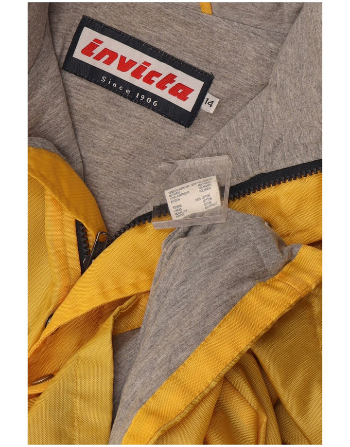 Giacca a vento grafica da donna Invicta UK 14 Large Giallo Poliammide