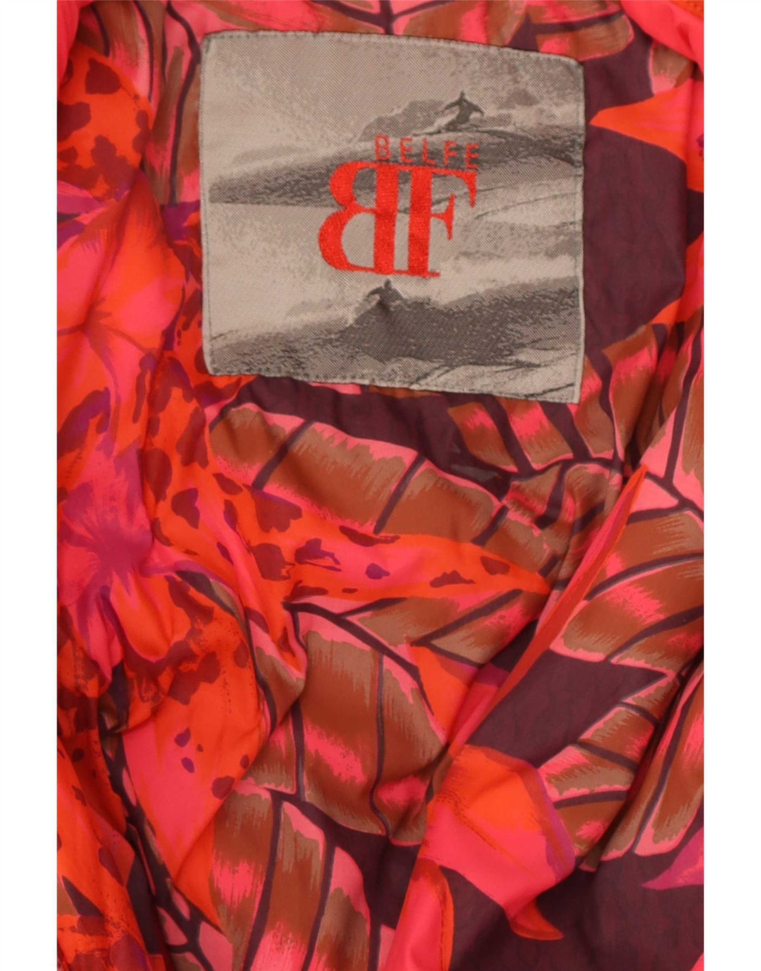 Giacca a vento da donna vestibilità comoda Belfe IT 48 XL nylon rosso