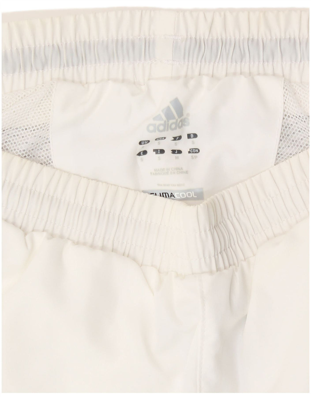 Pantaloncini sportivi Adidas Climacool Bermuda da uomo piccoli sportivi in poliestere bianco