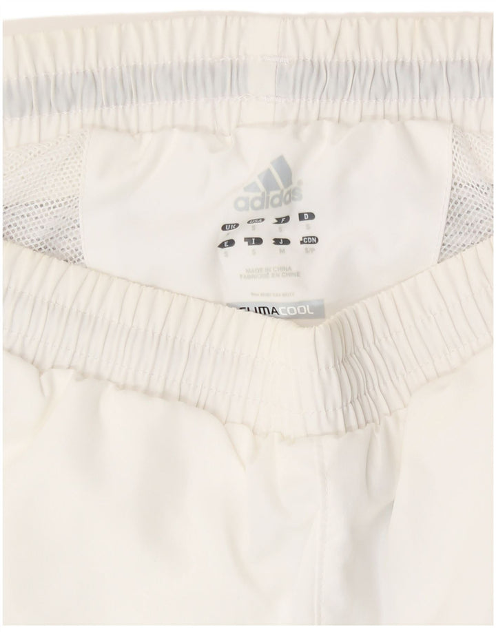 Pantaloncini sportivi Adidas Climacool Bermuda da uomo piccoli sportivi in poliestere bianco