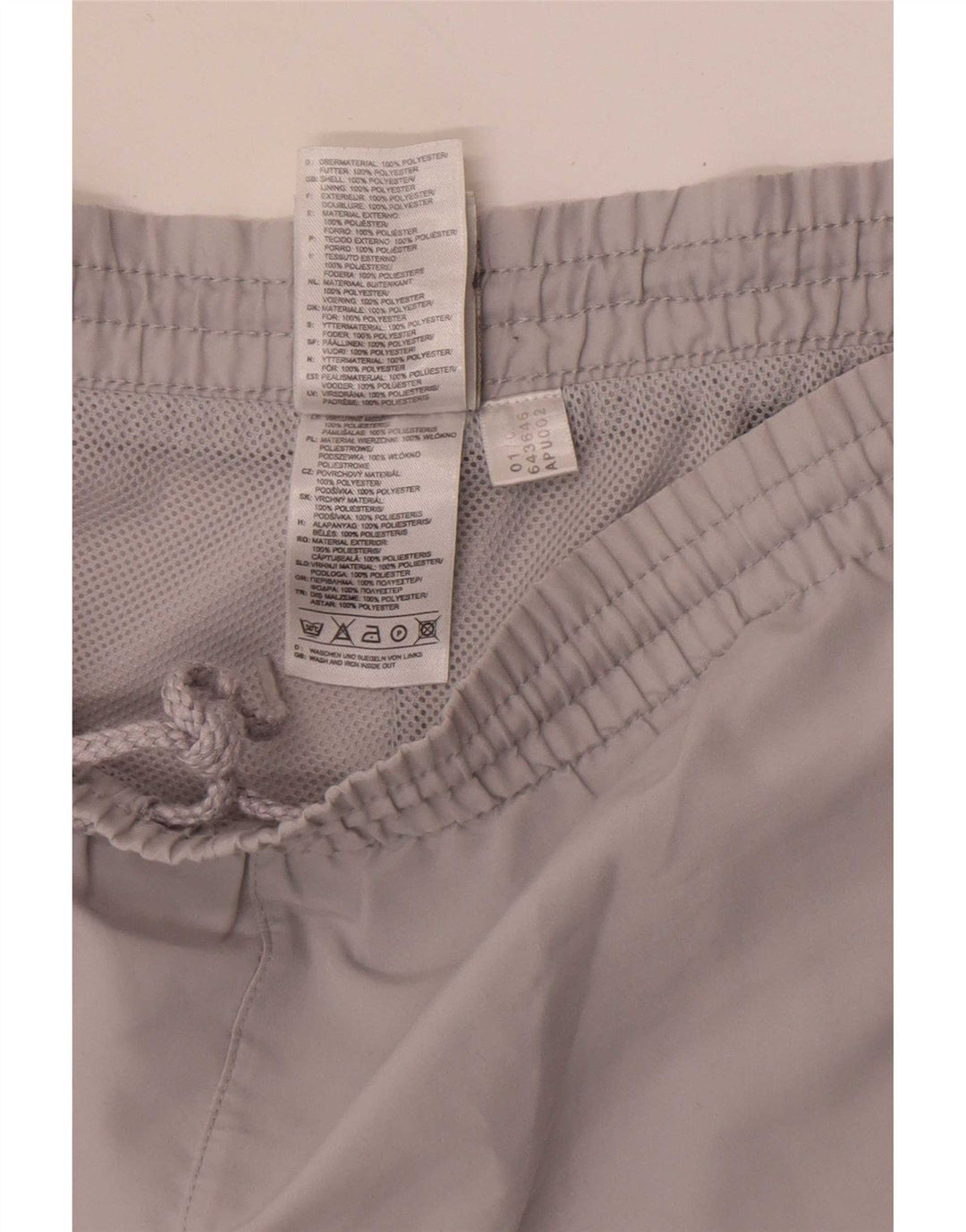 Pantaloncini sportivi da uomo Adidas XL poliestere grigio