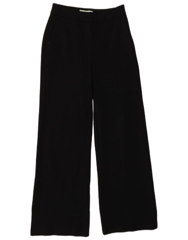 Pantaloni chino a gamba larga da donna Boden UK 6 XS W25 L30 viscosa nera