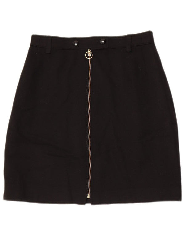Minigonna vintage da donna W26 piccola nera