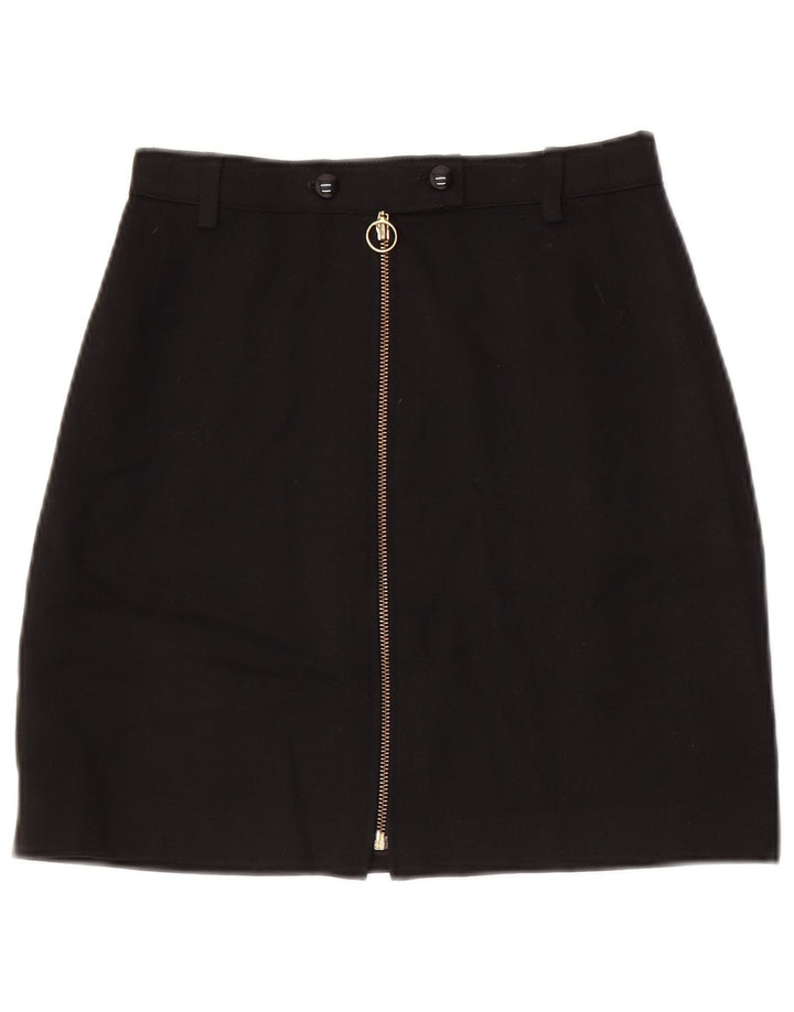 Minigonna vintage da donna W26 piccola nera