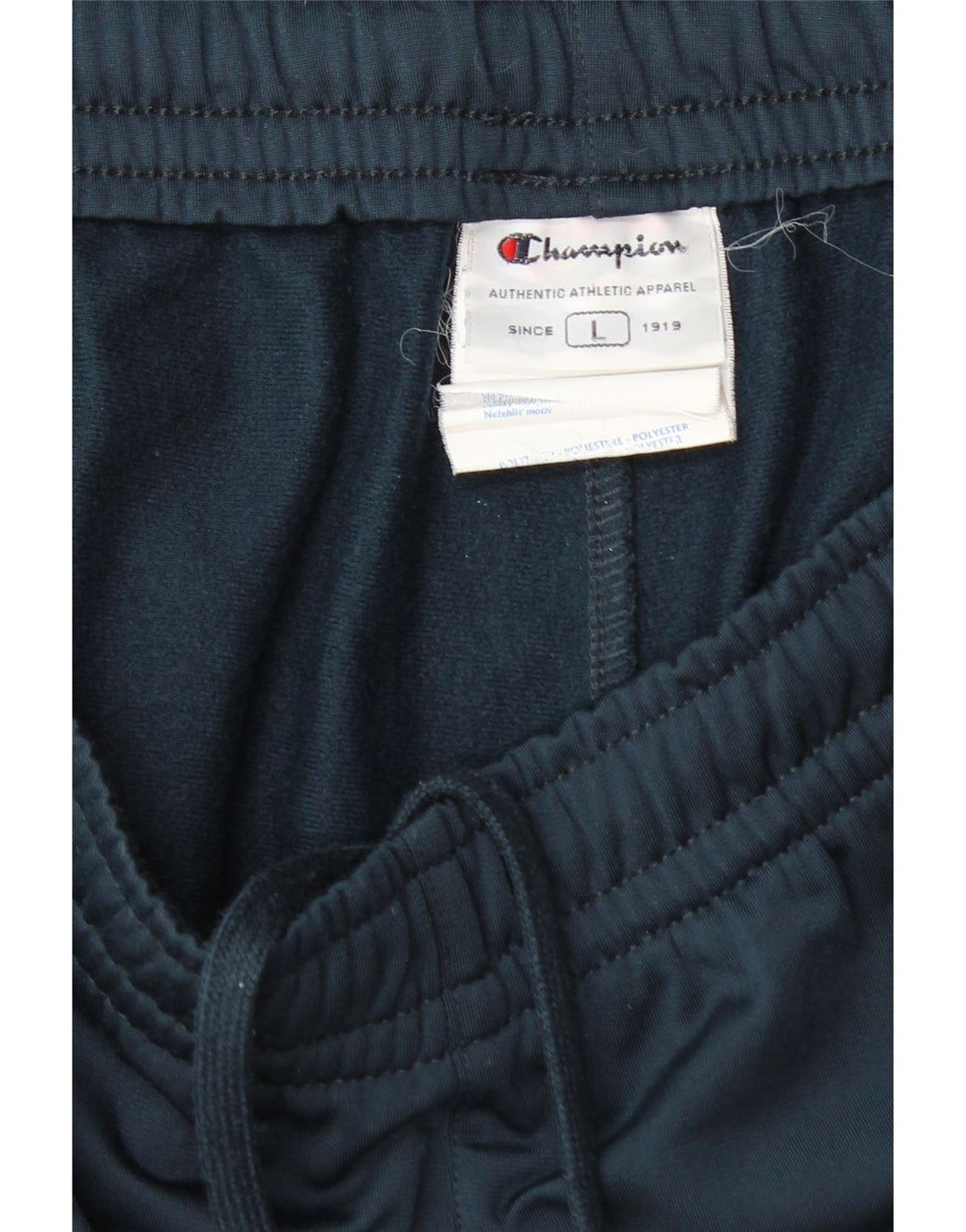 Pantaloni da tuta da uomo Champion Large in poliestere blu navy