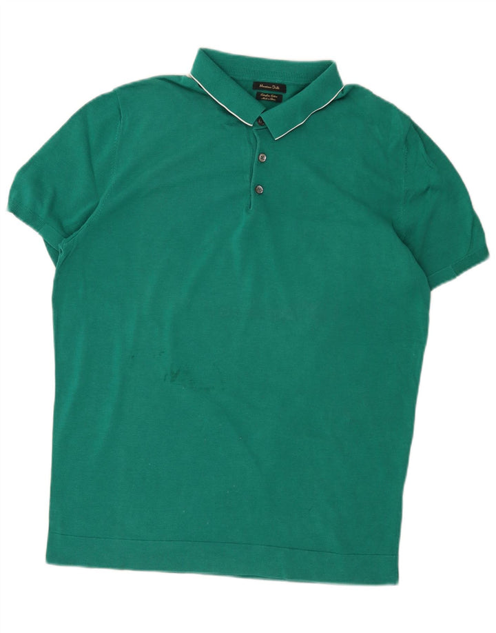 Polo da uomo Massimo Dutti grande verde