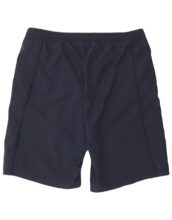 Pantaloncini sportivi da uomo Fila Large in poliestere blu navy