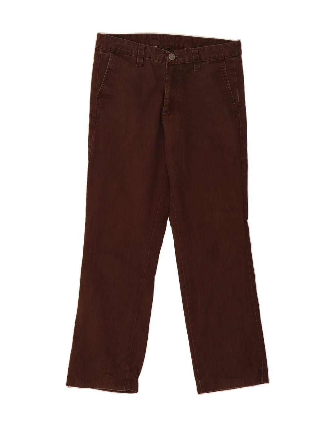 SERGIO TACCHINI Mens Straight Chino Trousers W32 L28 Brown Vintage Sergio Tacchini and Second-Hand Sergio Tacchini from Messina Hembry 