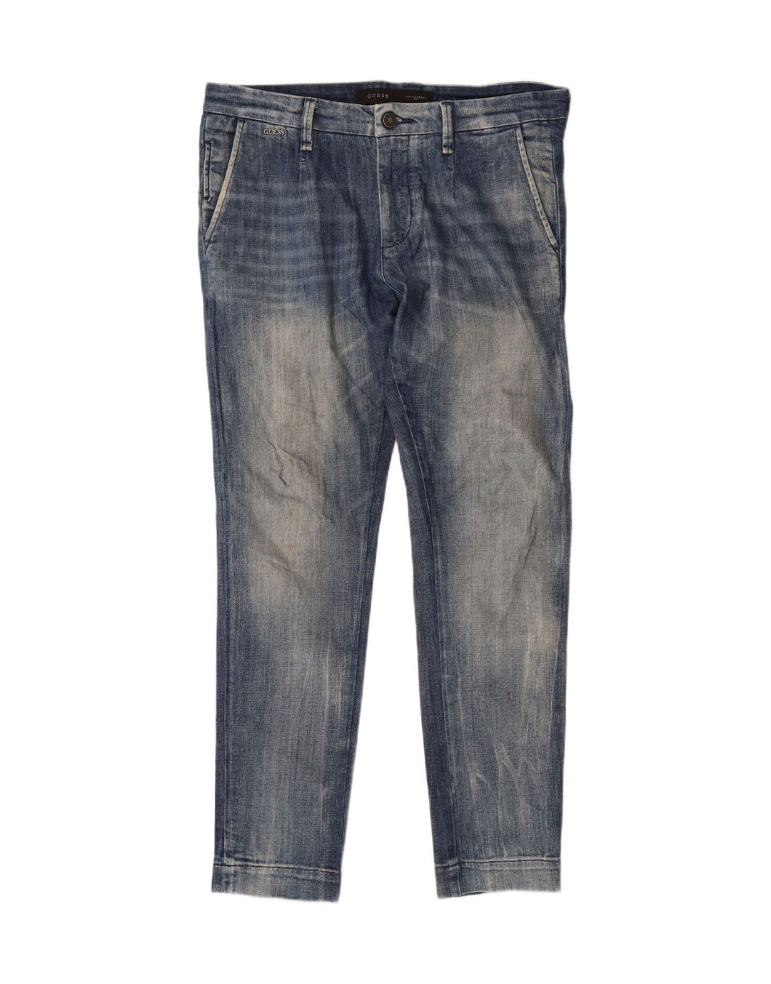 GUESS Mens Slim Jeans W32 L31 Blue Cotton