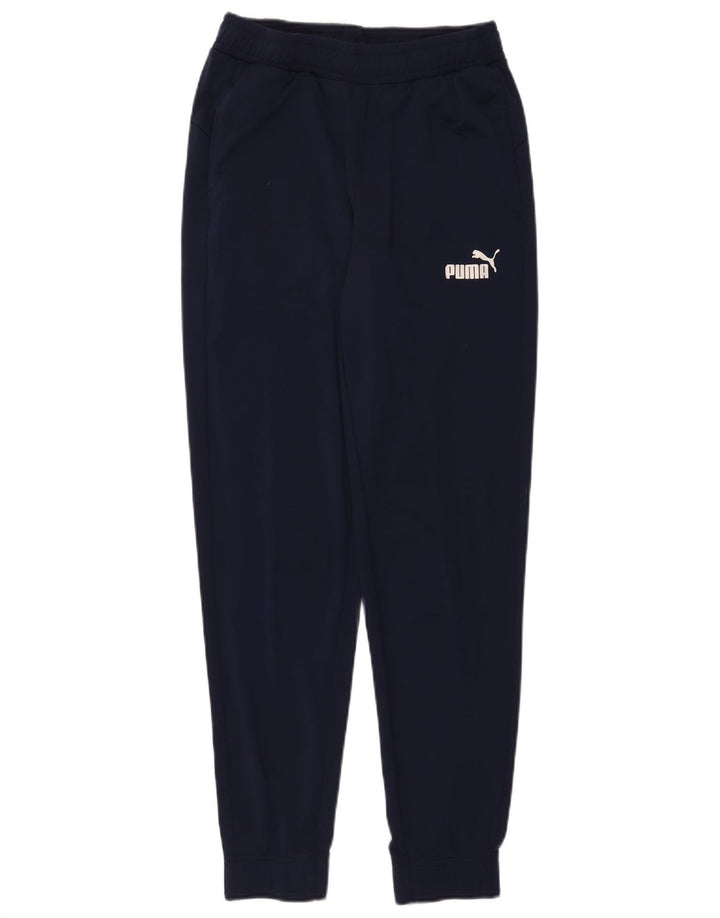 Pantaloni da tuta da donna Puma Joggers UK 12 Medium Blu Navy Poliestere