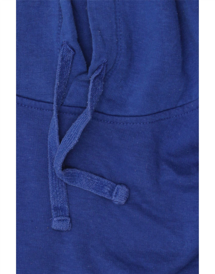 Maglione oversize con cappuccio da donna Zara UK 14 cotone blu medio