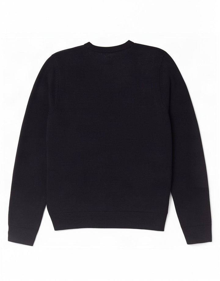 Maglione da uomo con scollo a V Marks & Spencer medio blu navy in acrilico